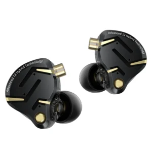 سماعات أذن KZ ZS12 PRO 2 هجينة 1DD + 5BA عالية الدقة مع تحسين الصوت الجهير، سماعات رأس قابلة للفصل للألعاب