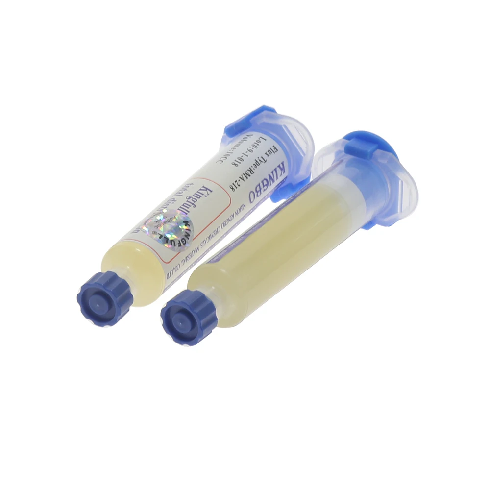 KINGBO RMA-218 10cc لحام الجريان سبيكة لحام لحام الجريان الالكترونيات الاستهلاكية إصلاح لحام لصق للهاتف LED بغا مصلحة الارصاد الجوية PGA