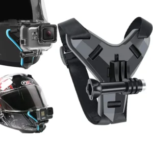 خوذة حزام جبل ل Gopro بطل 11 10 9 8 7 6 5 4 3 دراجة نارية يي عمل الرياضة منصب الكاميرا حامل الوجه الكامل الملحقات