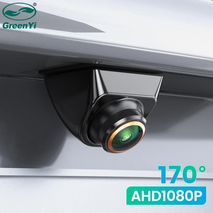 GreenYi AHD 1920x1080P كاميرا الرؤية الخلفية للسيارة 170 °   عدسة عين السمكة الذهبية عالية الدقة للرؤية الليلية كاميرات أمامية عكسية للسيارة G899