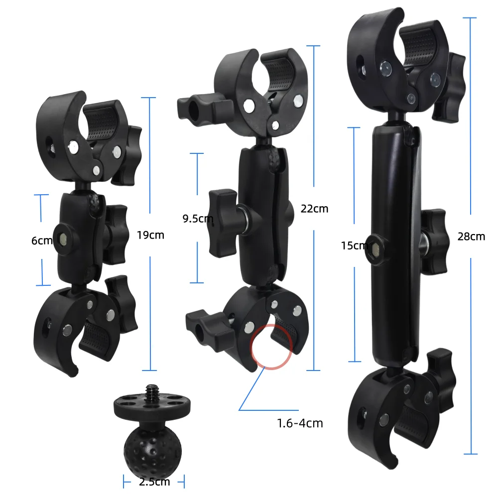 طقم مشبك مزدوج الرأس لكاميرات Insta360 X5 X4 X3، مشبك مزدوج للدراجات النارية والهوائية، حامل لكاميرات GoPro 13 12، ملحقات كاميرات الحركة.