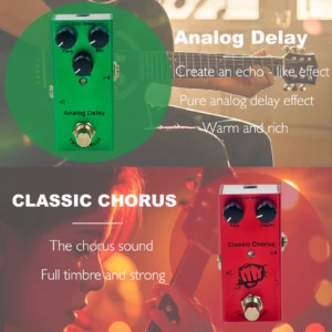 سلسلة Guitar Stompbox Essential: Vintage Overdrive، US Dream، جوقة كلاسيكية، Tremolo، تأخير تناظري/رقمي، محرك Ultimate.