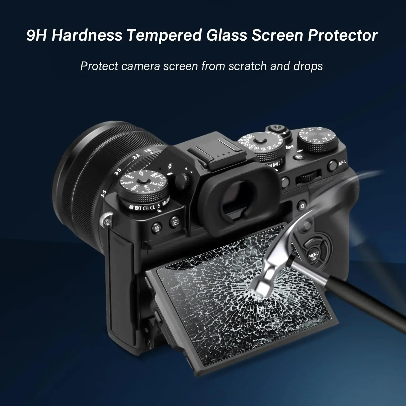 2 حزمة من الزجاج المقسى لـ Fujifilm XT50 XT30 XT5 XT4 X100VI X100V X100IV XS20 ، واقي شاشة مضاد للخدش ملحقات الفيلم