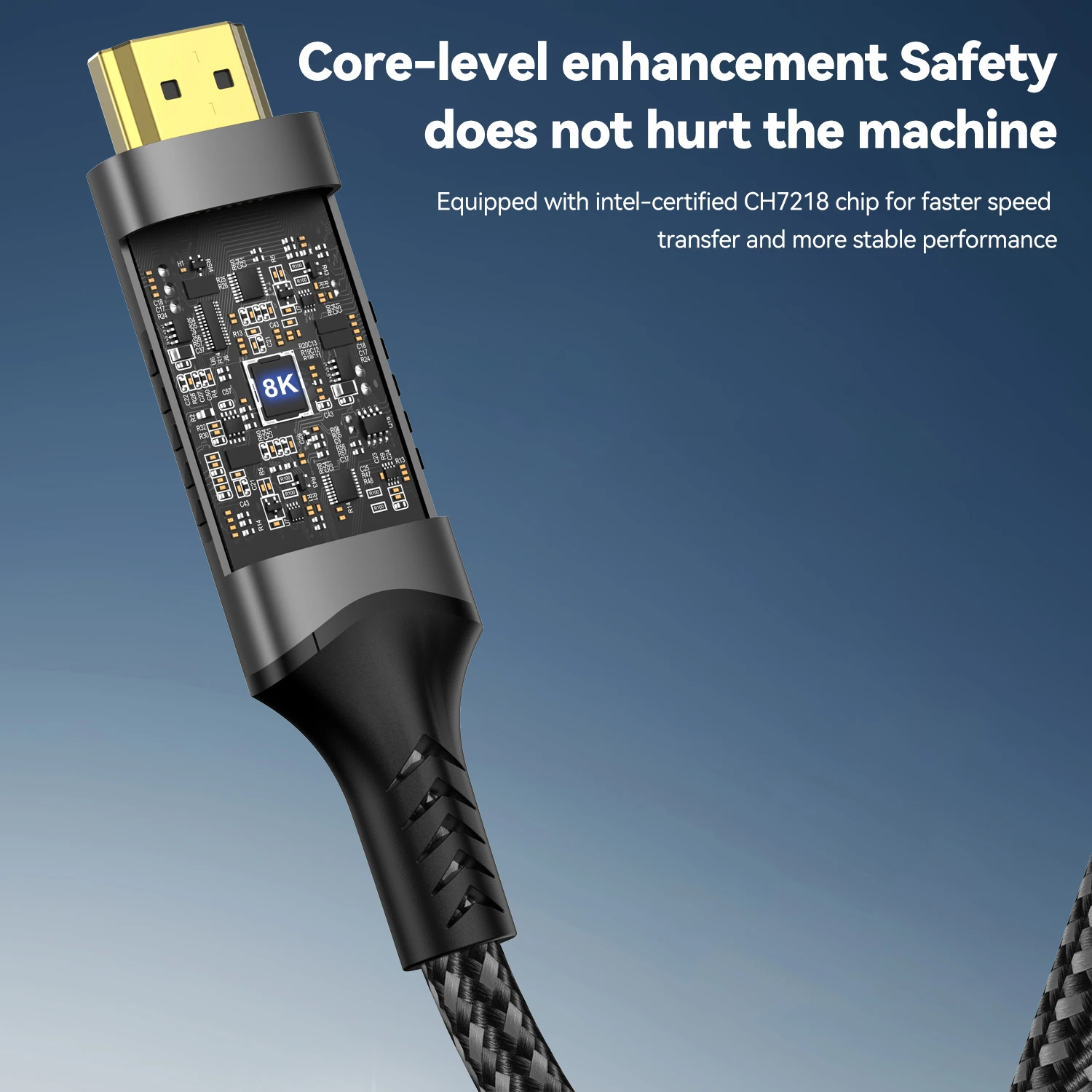 كابل محول USB C إلى HDMI 2.1 بدقة 8K وتردد 60 هرتز، كابل Type C إلى HDMI متوافق مع Thunderbolt 3 لأجهزة MacBook Pro وiPad Pro واللابتوب.