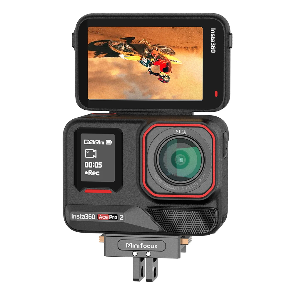 Minifocus محول مغناطيسي جبل ل Insta360 X5 X4 Ace Pro 2 عمل كاميرا الإفراج السريع جبل تمديد قاعدة دعم الملحقات