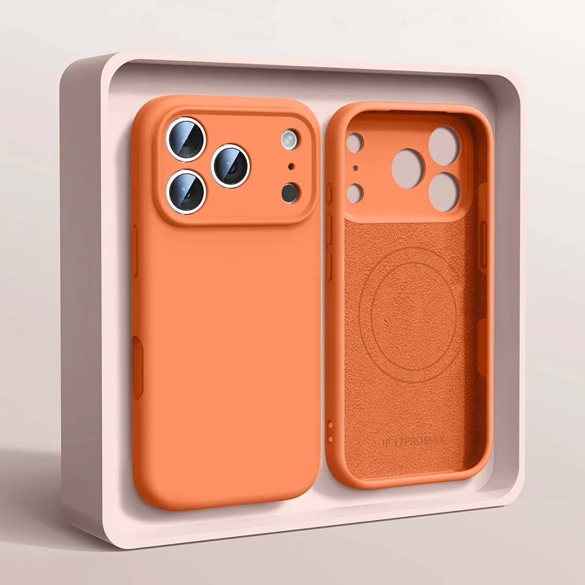 غطاء هاتف مغناطيسي أصلي من السيليكون السائل لأجهزة iPhone 18 و17 و16 و15 و14 و13 Pro Max و17 Pro و18، متوافق مع تقنية Magsafe للشحن اللاسلكي، غطاء ناعم.