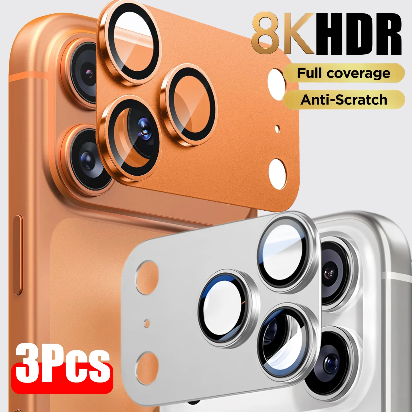 واقي كاميرا من الزجاج المقسى المعدني لهاتف iPhone 17 Pro Max لحماية عدسة iPhone 17 Pro ملحقات غطاء عدسة الهاتف الهوائي