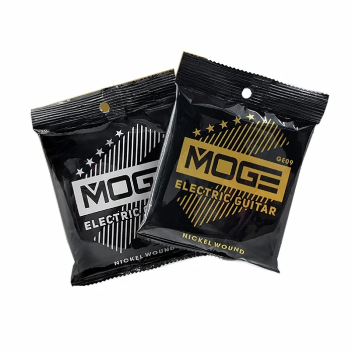 MOGE سداسية الكربون الصلب سلاسل الغيتار الكهربائي سبائك النيكل سوبر ضوء التوتر الملحقات