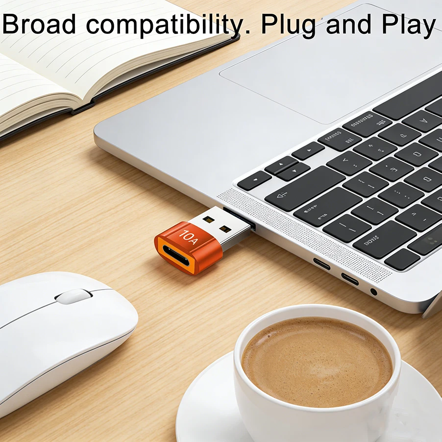 محولات شحن صغيرة من USB A إلى USB C، محول USB إلى USB C، سهلة التوصيل للكاميرات وملحقات سماعات الرأس