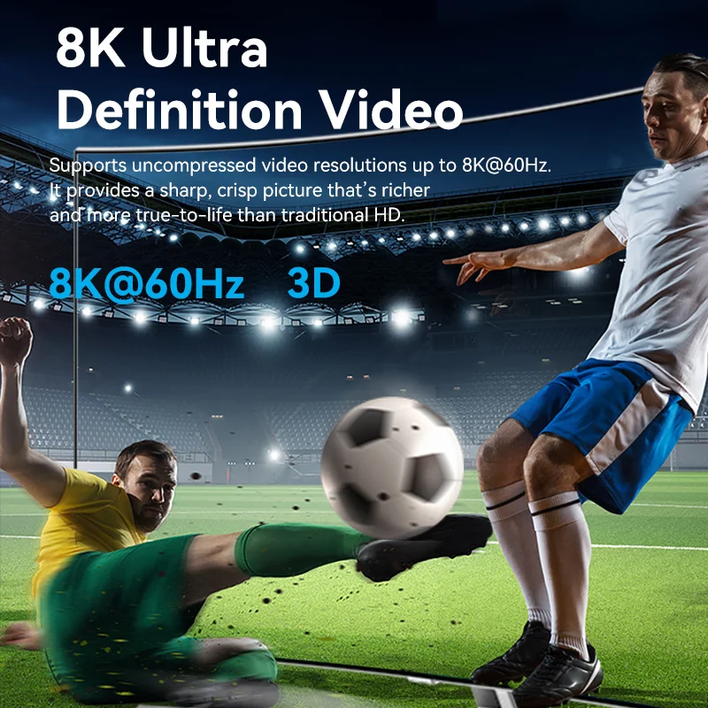 Vention HDMI 2.1 Splitter 8K 60 هرتز 4K120 هرتز ثنائي الاتجاه 2 في 1 خارج للتلفزيون Xiaomi Xbox PS4 5 HDMI متوافق مع شاشة HDMI Switcher