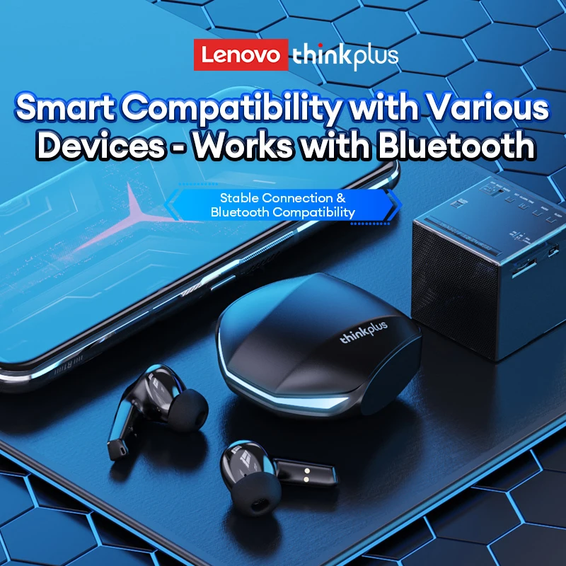 لينوفو GM2 Pro TWS سماعة رأس ستيريو HIFI لاسلكية الكمون المنخفض سماعات الألعاب الموسيقى وضع مزدوج سماعات الأذن الموسيقى الرياضة سماعة