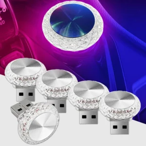 المحمولة سيارة USB المحيطة ضوء صغير LED مصابيح جو الزخرفية للسيارات الداخلية البيئة ضوء الكمبيوتر ضوء التوصيل اللعب