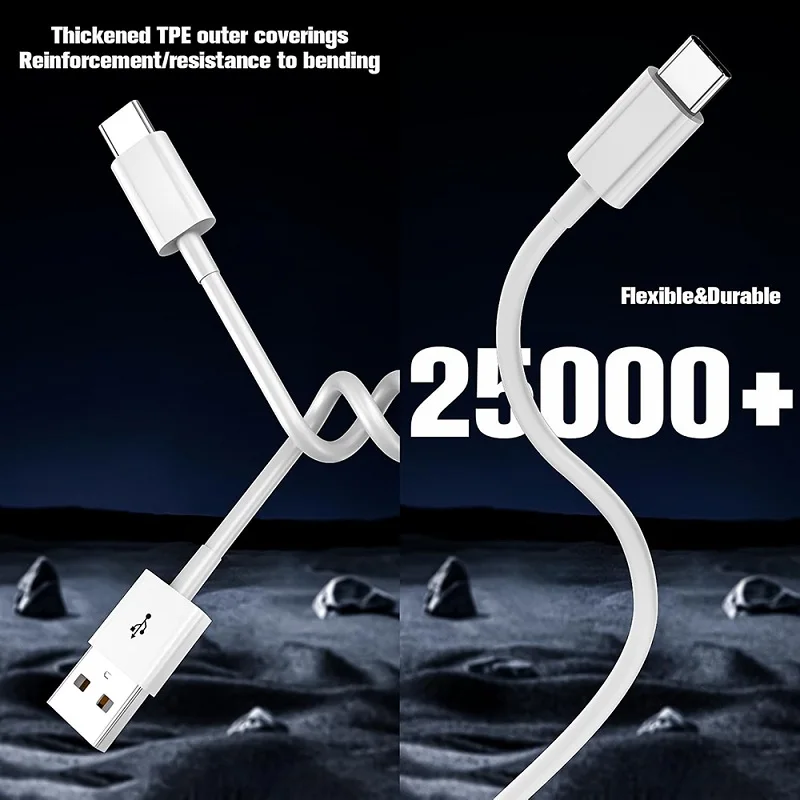 كابل USB A إلى Type C بقوة 30 واط، سلك شحن سريع للبيانات والشحن السريع لهواتف سامسونج وهواوي وشاومي، ملحقات شحن سريع للهواتف، 1 متر، 2 متر، 3 متر