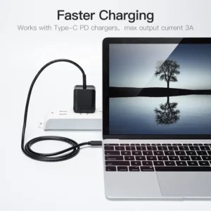 60 واط USB C إلى نوع C شحن سريع كابلات البيانات شحن سريع سلك الهاتف المحمول آيفون Xiaomi هواوي شحن سريع 3.0 أسلاك الهاتف
