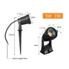 10 قطع مصابيح LED للحدائق مقاومة للماء، إضاءة خارجية 7 واط و5 واط، تعمل بجهد 220 فولت و110 فولت وتيار مستمر 12-24 فولت، مصابيح LED مدفونة للممرات والمناظر الطبيعية بدرجة حماية IP65