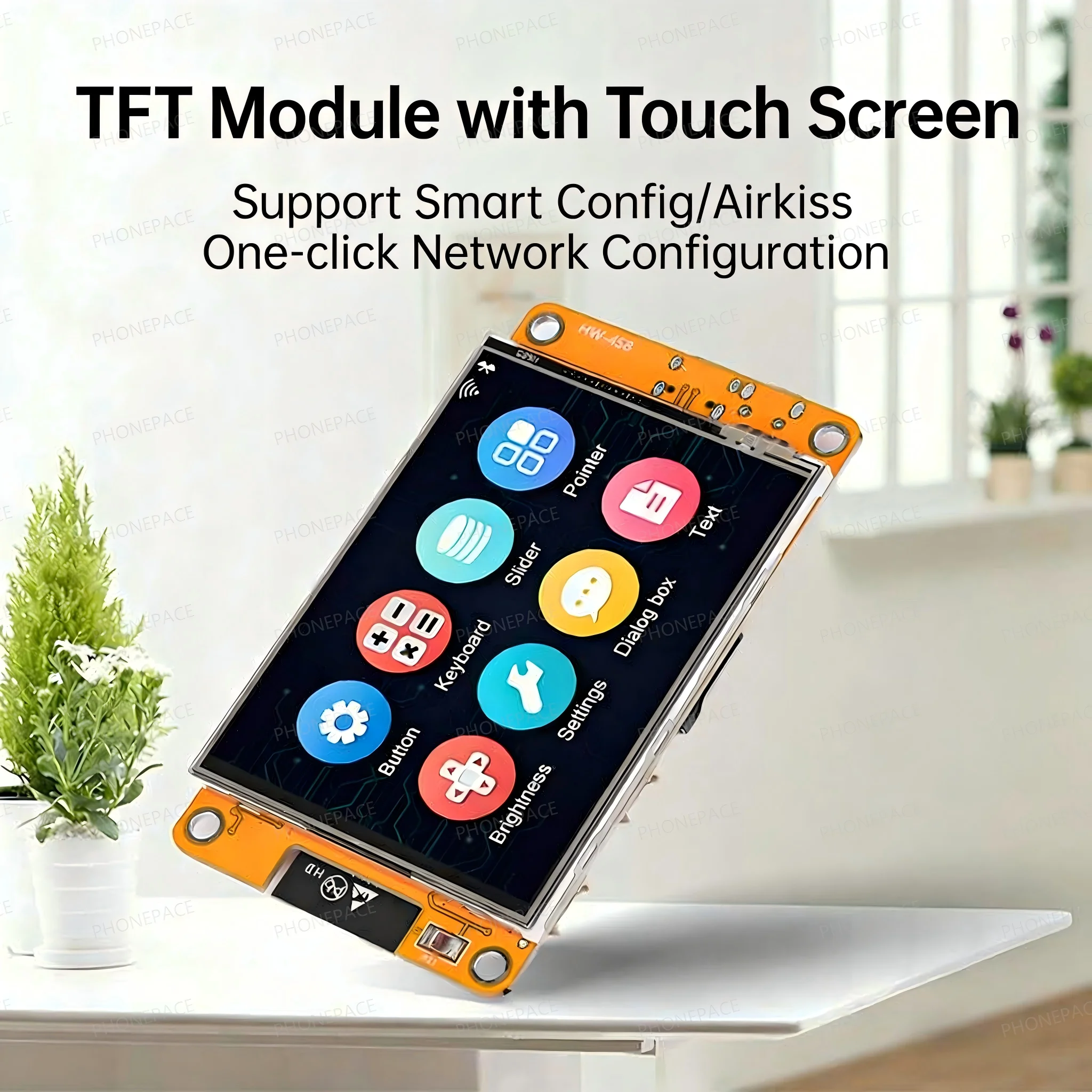 لوحة تطوير ESP32 مع شاشة لمس TFT مقاس 2.8 بوصة، واي فاي وبلوتوث، للبرمجة الذاتية مع أوراق تعليمية مجانية