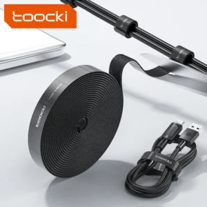 Toocki منظم الكابلات سلك اللفاف USB إدارة الكبلات حامي سماعة الماوس الحبل العلاقات ملحق الهاتف آيفون سامسونج