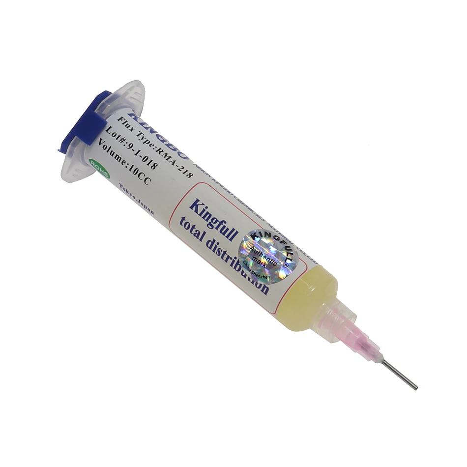KINGBO RMA-218 10cc لحام الجريان سبيكة لحام لحام الجريان الالكترونيات الاستهلاكية إصلاح لحام لصق للهاتف LED بغا مصلحة الارصاد الجوية PGA