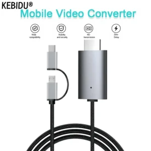 LD39 سلك HD تدفق عرض جهاز استقبال للتليفزيون دونغل مايكرو USB نوع C إلى كابل HDMI شاشة النسخ المتطابق للهاتف أندرويد اللوحي إلى التلفزيون
