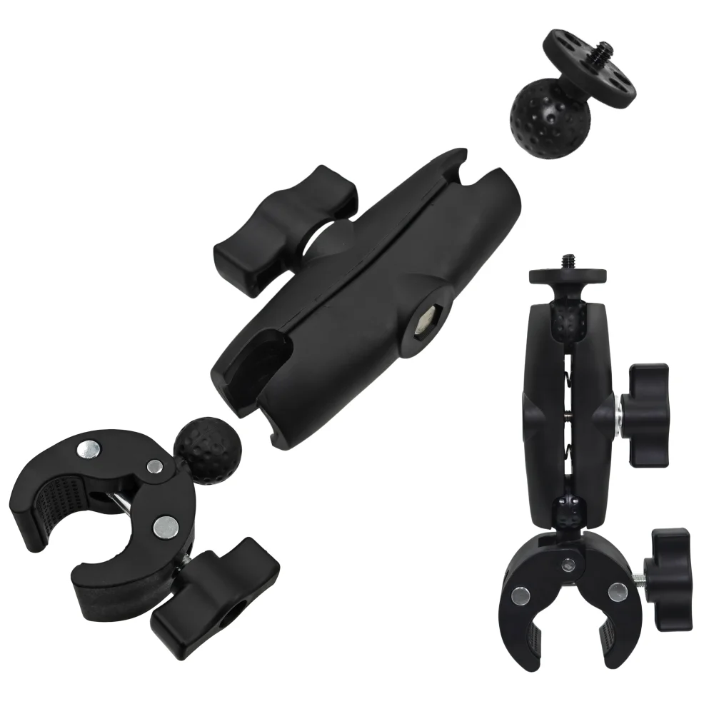 طقم مشبك مزدوج الرأس لكاميرات Insta360 X5 X4 X3، مشبك مزدوج للدراجات النارية والهوائية، حامل لكاميرات GoPro 13 12، ملحقات كاميرات الحركة.