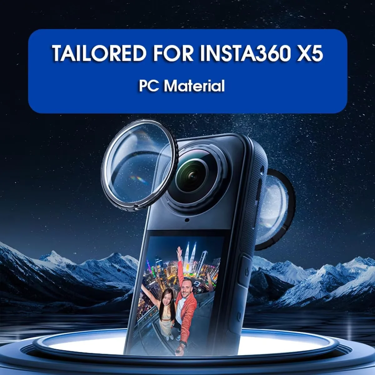 فيلم زجاج مقوى لـ Insta360 X4 X5 X4 Air، واقي شاشة مضاد للخدوش، غطاء حماية للعدسة، مجموعة حماية، إكسسوارات الكاميرا