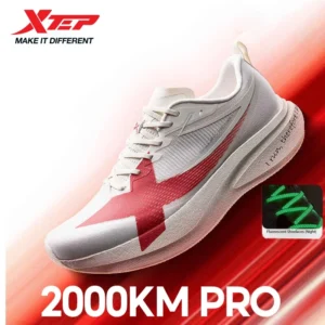 حذاء رياضي للرجال XTEP 2000km PRO موديل 2026 للربيع، مريح وخفيف الوزن مع وسادة مبطنة وثبات، أحذية رياضية للرجال 874219110026