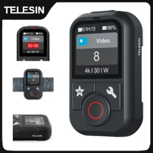 TELESIN مقاوم للماء بلوتوث التحكم عن بعد ل GoPro بطل 13 12 11 10 9 8 ماكس مع شريط للرسغ لملحقات كاميرا الحركة