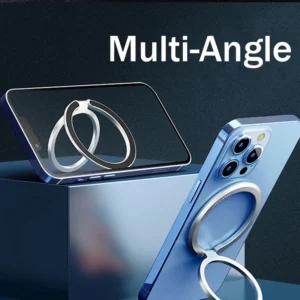 2025New حامل حلقة الهاتف المغناطيسي لملحقات MagSafe قابل للتعديل البنصر دعم قوس لعلبة المغناطيس آيفون