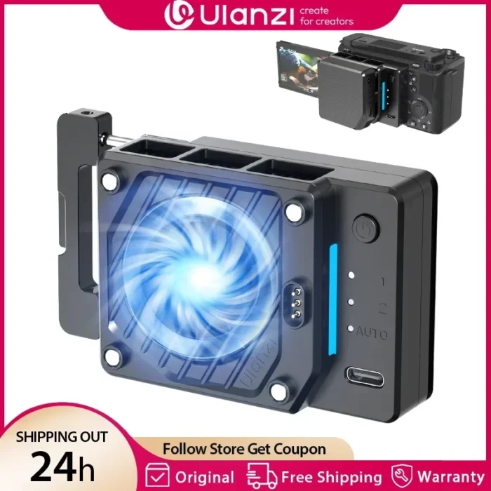 Ulanzi CU01 ثرموستاتي أشباه الموصلات كاميرا برودة كاميرا مروحة التبريد المبرد 4K تسجيل عدة بالوعة الحرارة لسوني كانون نيكون
