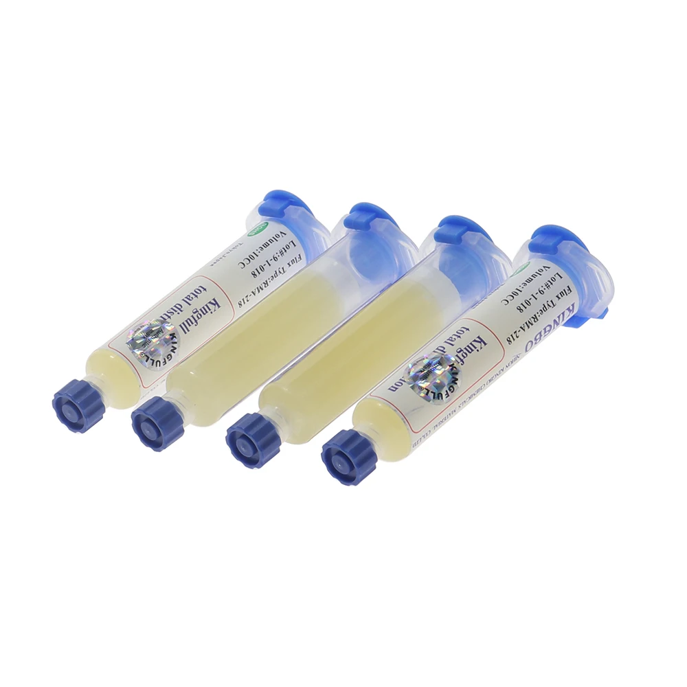KINGBO RMA-218 10cc لحام الجريان سبيكة لحام لحام الجريان الالكترونيات الاستهلاكية إصلاح لحام لصق للهاتف LED بغا مصلحة الارصاد الجوية PGA