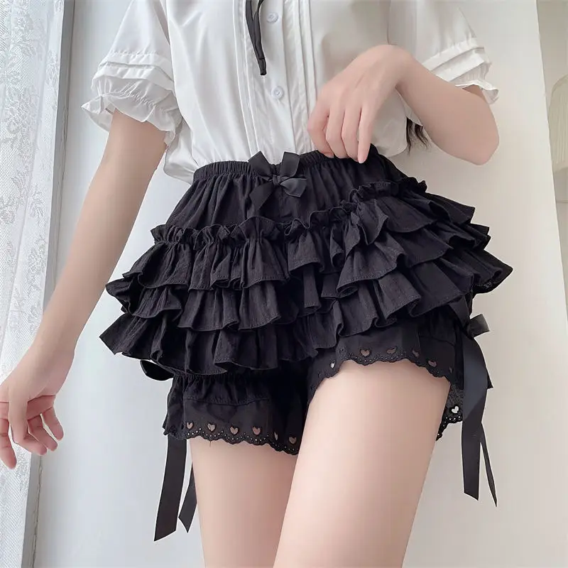 المرأة الدانتيل كشكش البنطلونات السراويل الطبقات Pettipants الفيكتوري اليقطين السراويل سراويل الغنيمة السراويل لوليتا فستان السلامة السراويل