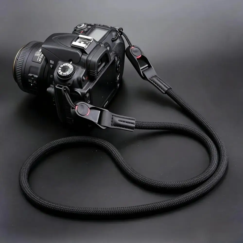 حزام كاميرا بحبل مستدير سريع التحرير، حزام كتف سريع قابل للفصل لكاميرا DSLR بدون مرآة، حزام رقبة الكاميرا قابل للتعديل
