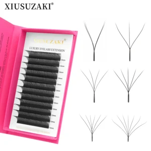 XIUSUZAKI W على شكل رموش بلوم 2D 3D 4D 5D 6D 7D 8D التلقائي المزهرة مسبقة الصنع المشجعين الرموش ملحقات YY رموش فردية